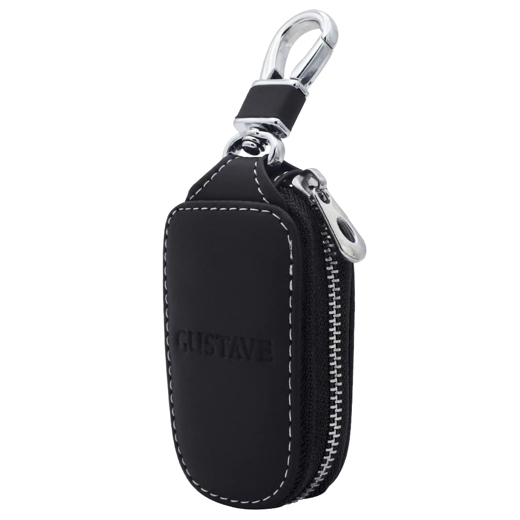 GUSTAVE Car Key Case, Smart Car Key Cover Protection PU Leather Car Key Chain Bag Car Smart Keychain Coin Holder Auto Remote Keyring Wallet GUSTAVE Car Key Case, Smart Car Key Cover Protection PU Leather Car Key Chain Bag Car Smart Keychain Coin Holder Auto Remote Keyring Wallet